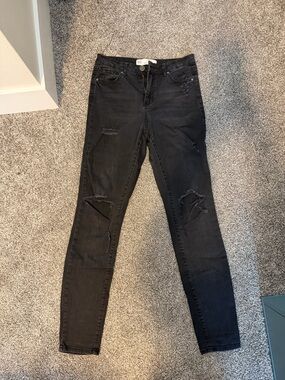 RSQ Black Distressed Skinny Jeans